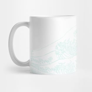 Waves in Seafoam Mist from the original the Great Waves Mug